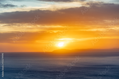 sunset over Catalina Island © Isaac Gindi