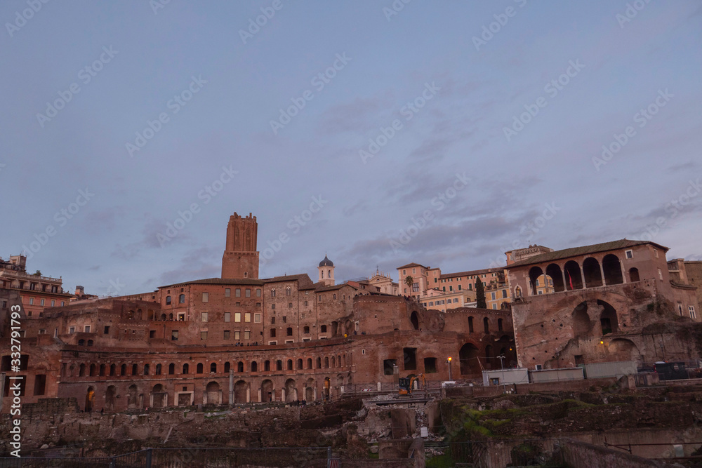 view of ancient Rome, Imperial Fora