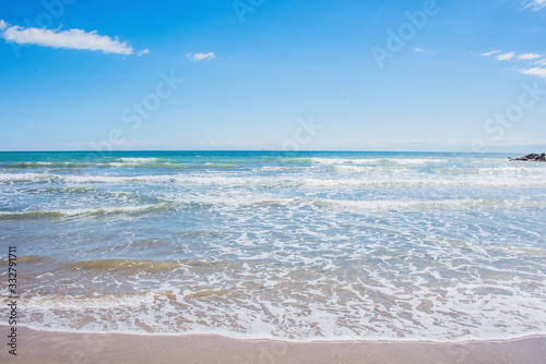 Marine landscape  Mediterranean Sea  Port Sa Playa  Valencia  Spain