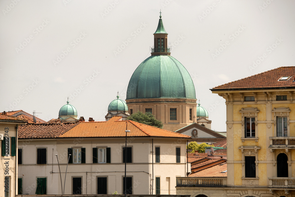Historic buildings in the ancient walled city of Lucca