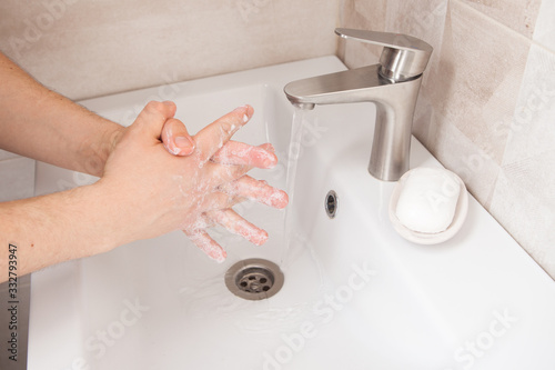 hand disinfection during a coronavirus pandemic. life-saving hygiene procedures