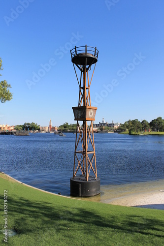 water tower in park