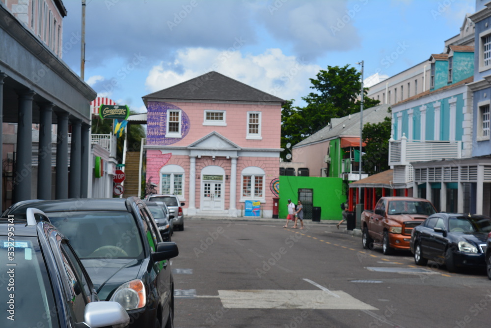 Fototapeta premium Estou no Caribe em Nassau Bahamas