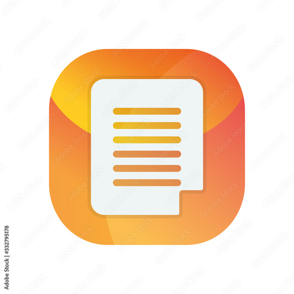 Isolated data document block flat style icon vector design Isolated data document block flat style icon vector design