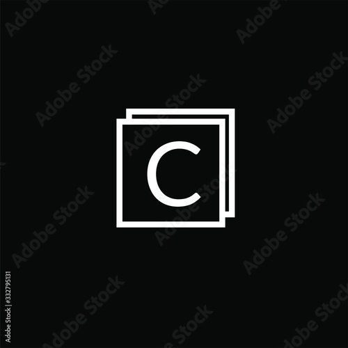 C letter logo initial idea design vector illustration template. Typography, business premium