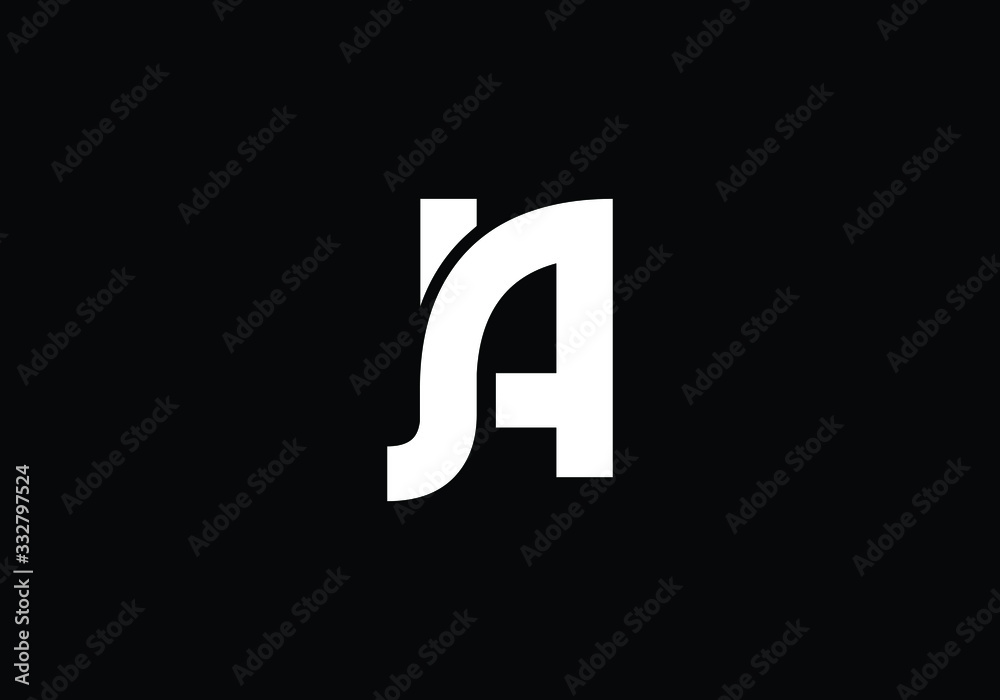J A, JA Initial Letter Logo design vector template, Graphic Alphabet Symbol for Corporate Business Identity J A, JA Initial Letter Logo design vector template, Graphic Alphabet Symbol for Corporate Business Identity