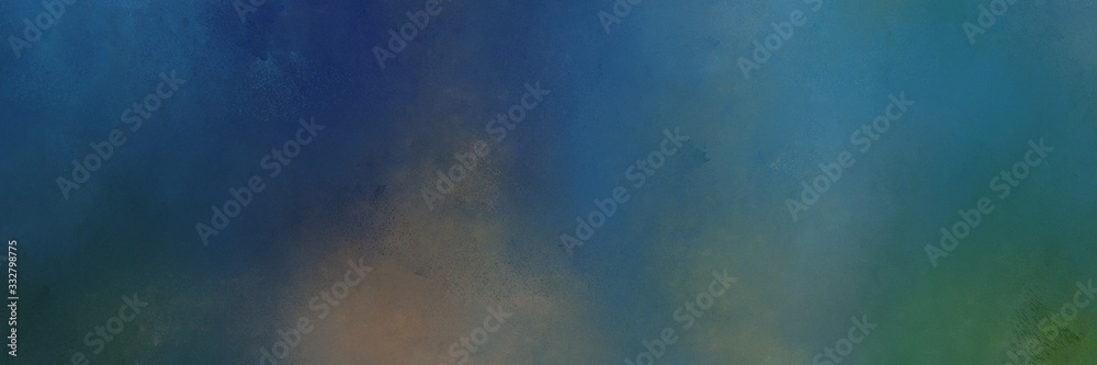 abstract painting background texture with dark slate gray, dim gray and teal blue colors and space for text or image. can be used as horizontal header or banner orientation