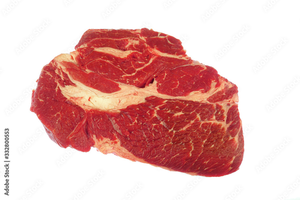fresh beef isolated on white background