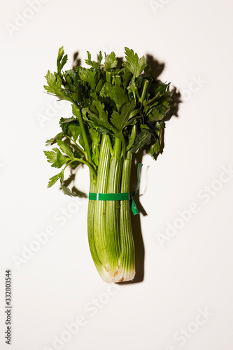 Celery on white, copyright Diana Koenigsberg 2020