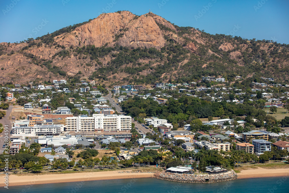 Aerial view of Townsville, Qld as viewed from the Strand