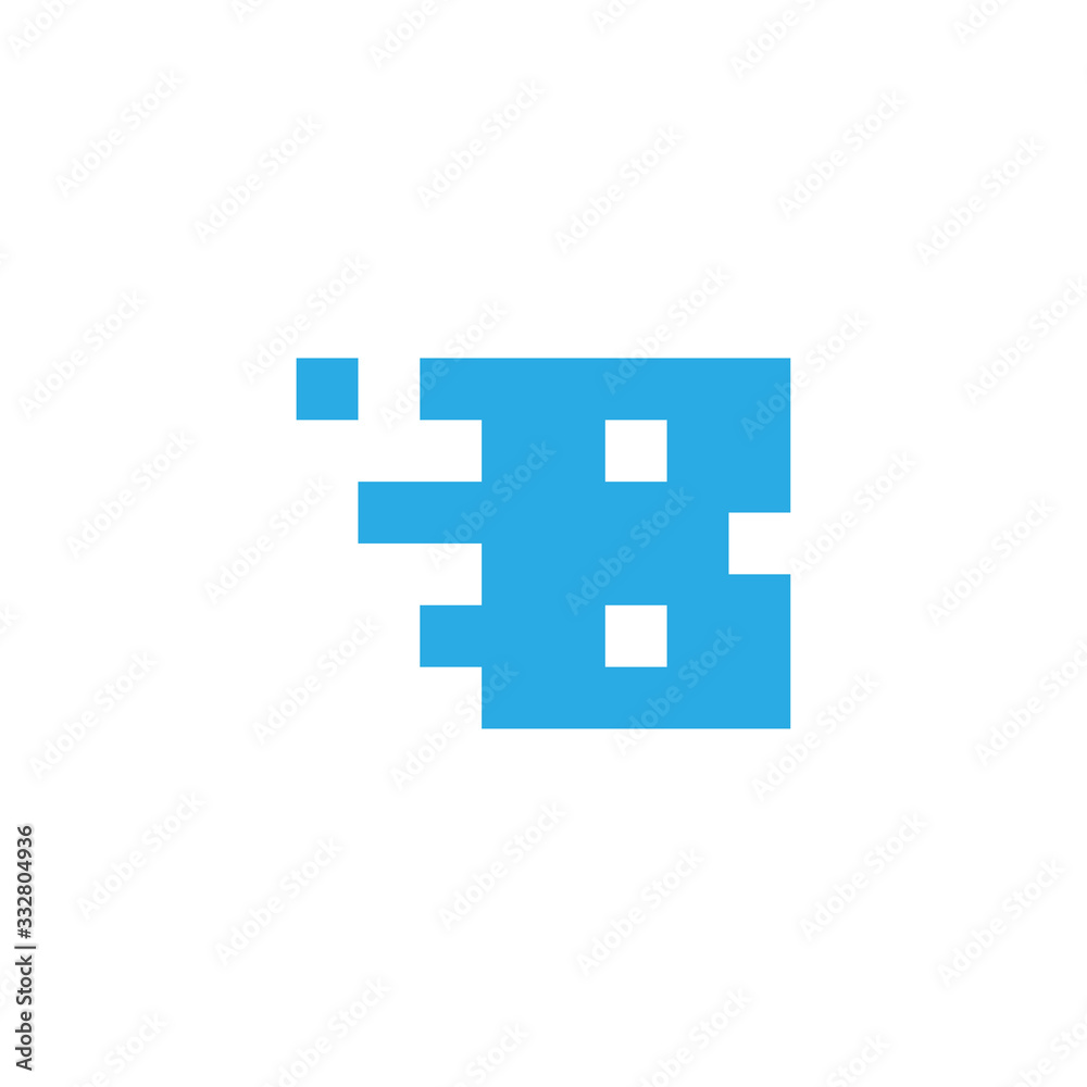 initial letter b abstract square concept logo initial letter b abstract square concept logo