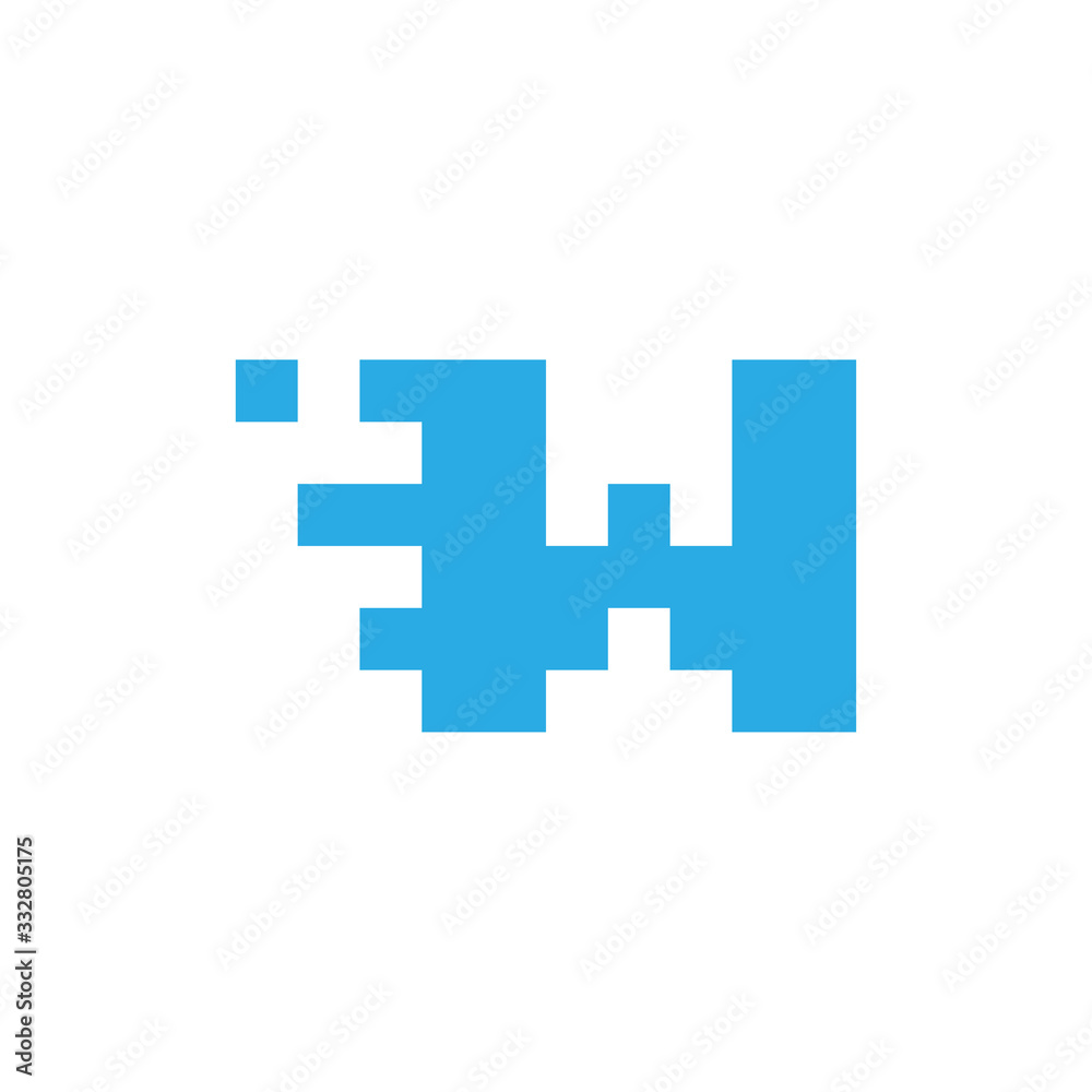 initial letter w abstract square concept logo initial letter w abstract square concept logo