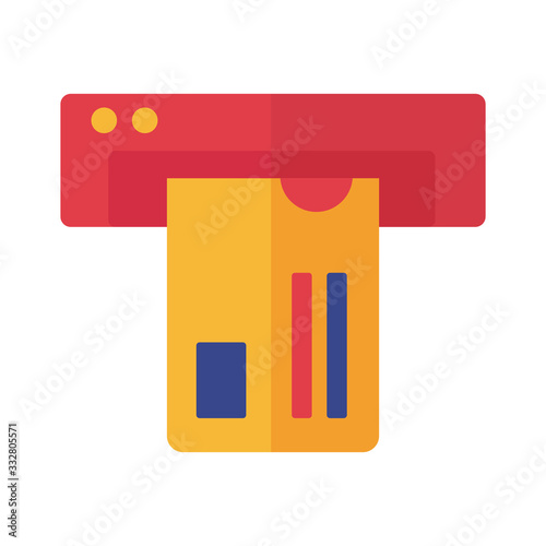 credit card payment online flat style