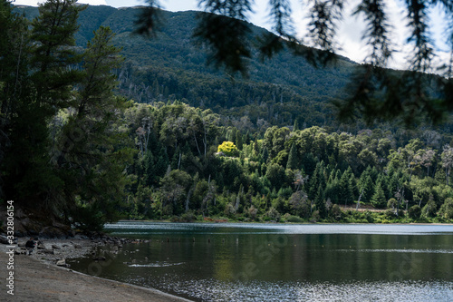 Bahia Manzano lake in forest photo