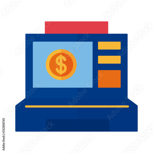 ragister machine with coin payment online flat style