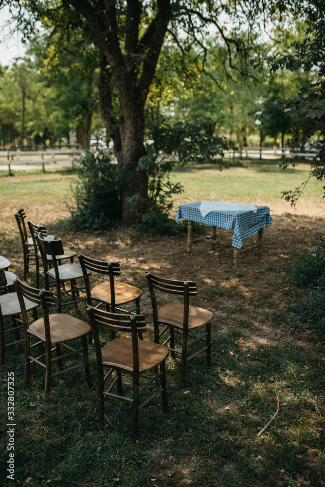 Fototapeta premium Garden decoration for a special event