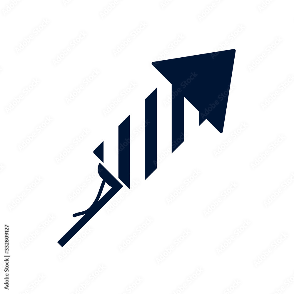 Isolated celebration firework silhouette style icon vector design Isolated celebration firework silhouette style icon vector design