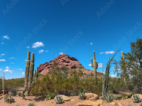 Papago Park, rock formation in Scottsdale, Phoenix, Arizona,USA.
