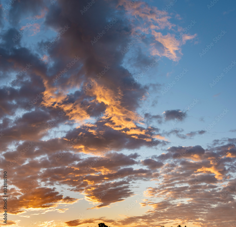 blue sky and clouds sunset 3