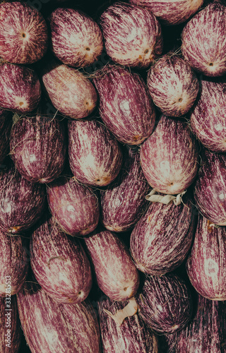 A lot of eggplants