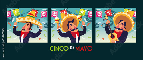set of cards cinco de mayo