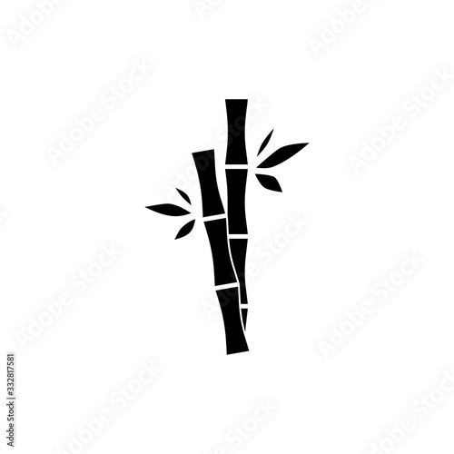 Bamboo icon in trendy flat design