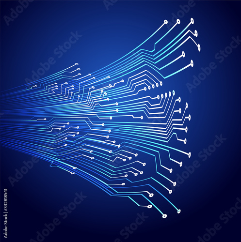 cyber circuit future technology concept background