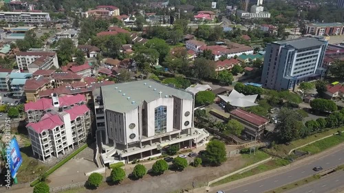 Areal footage of Nairobi Baptist Church in Kenya photo