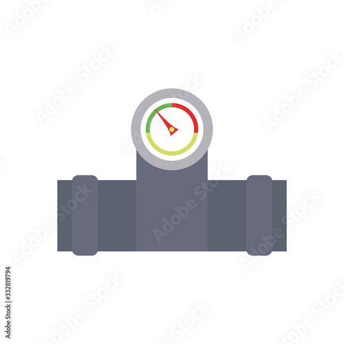 preassure valve icon, flat style photo