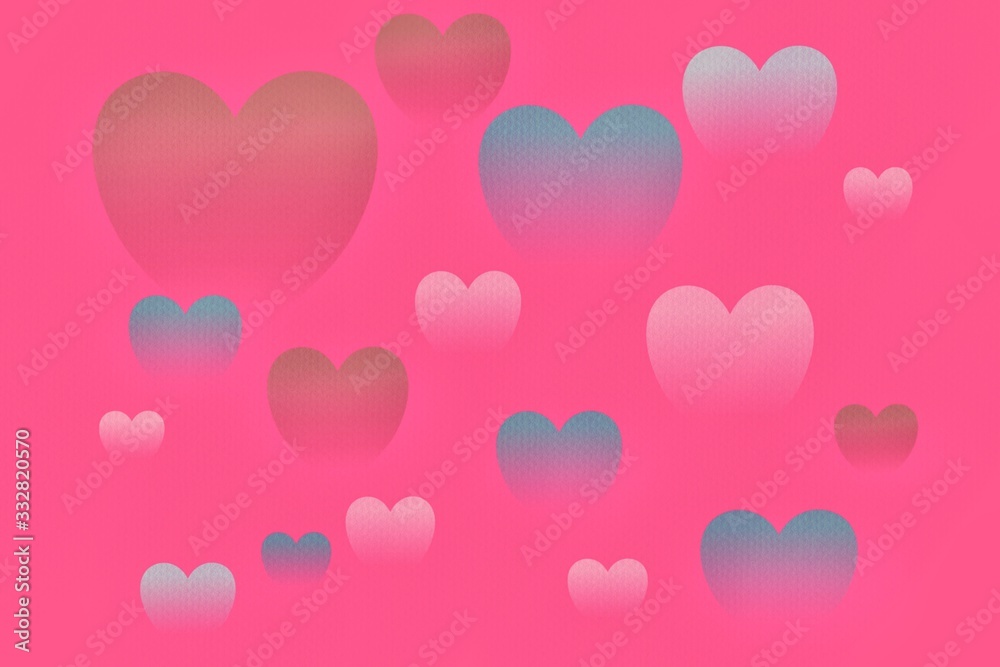 Hearts Falling Background. St. Valentine's Day pattern. Romantic Scattered Hearts Texture. Love.Moments. Element of Design for Cards, Banners, Posters wallpaper