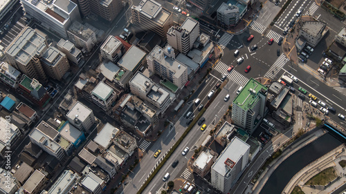 Photography High-rise view of Tokyo City