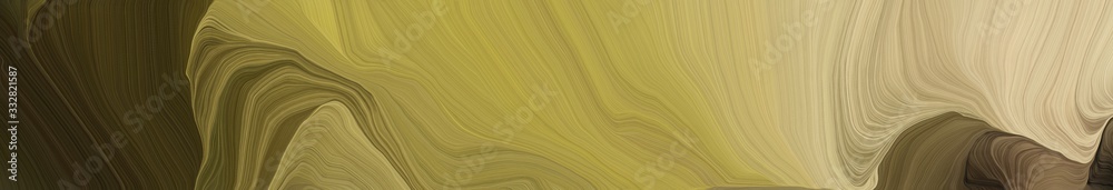 landscape orientation graphic with waves. modern soft swirl waves background illustration with peru, very dark green and tan color landscape orientation graphic with waves. modern soft swirl waves background illustration with peru, very dark green and tan color