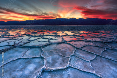 Sunset at Badwater, Death Valley