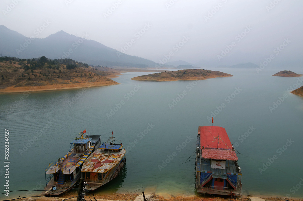 River landacape of the Mount Danxia area