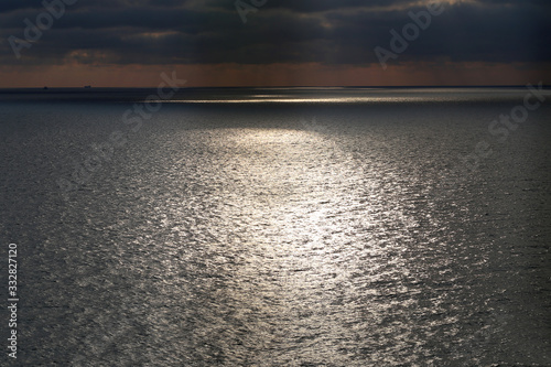 Photo landscape beautiful sea in the evening