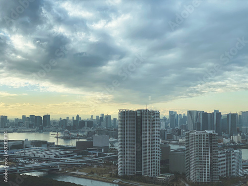 Aerial View of Tokyo Bayside Area