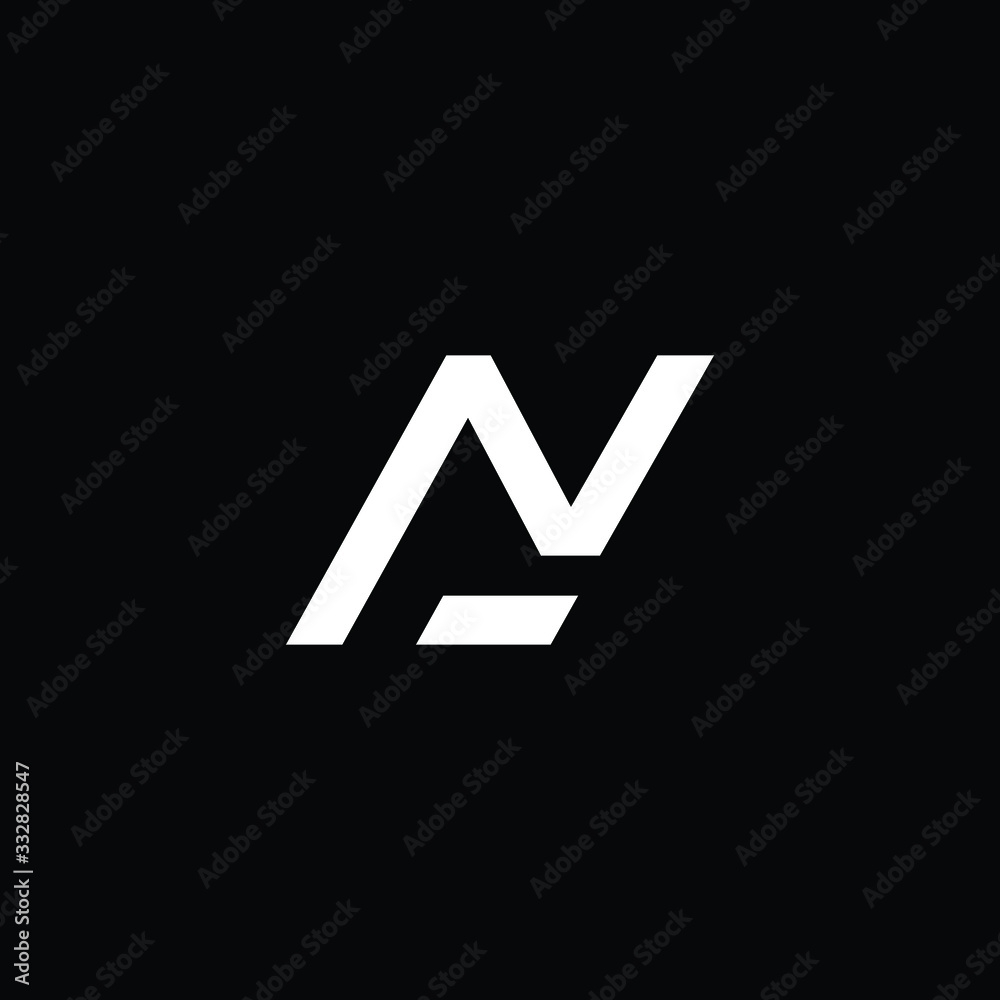 Minimal elegant monogram art logo. Outstanding professional trendy awesome artistic N NA AN initial based Alphabet icon logo. Premium Business logo White color on black background Minimal elegant monogram art logo. Outstanding professional trendy awesome artistic N NA AN initial based Alphabet icon logo. Premium Business logo White color on black background