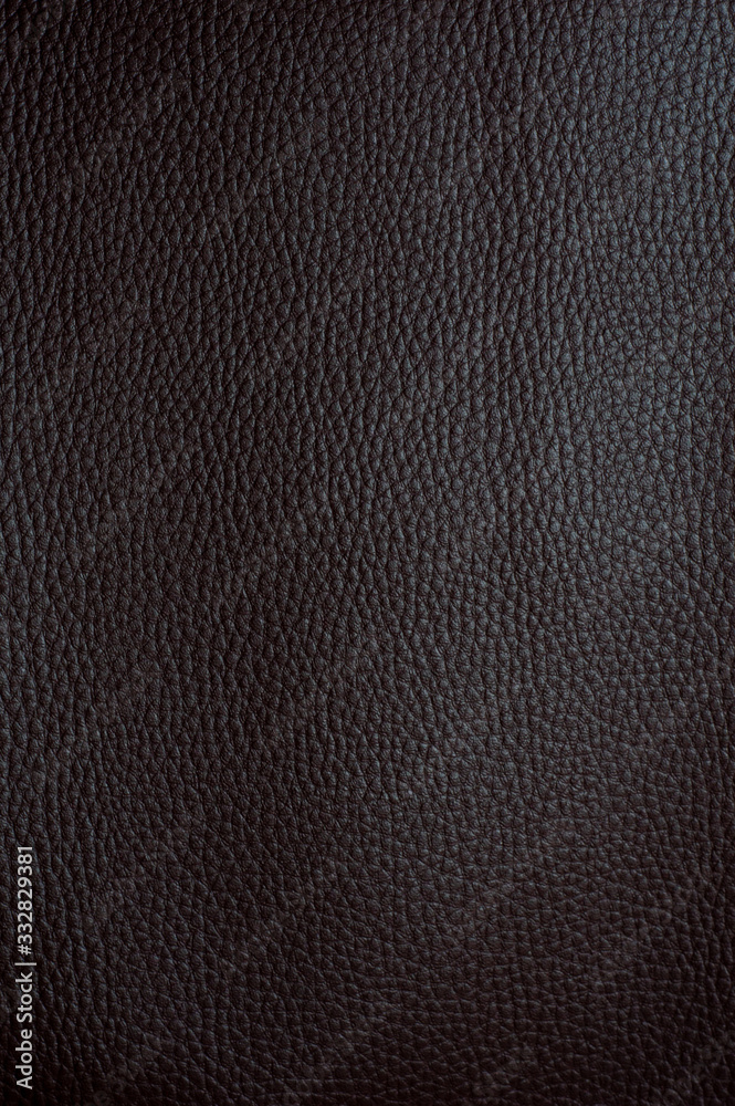 Black artificial leather with large texture Black artificial leather with large texture