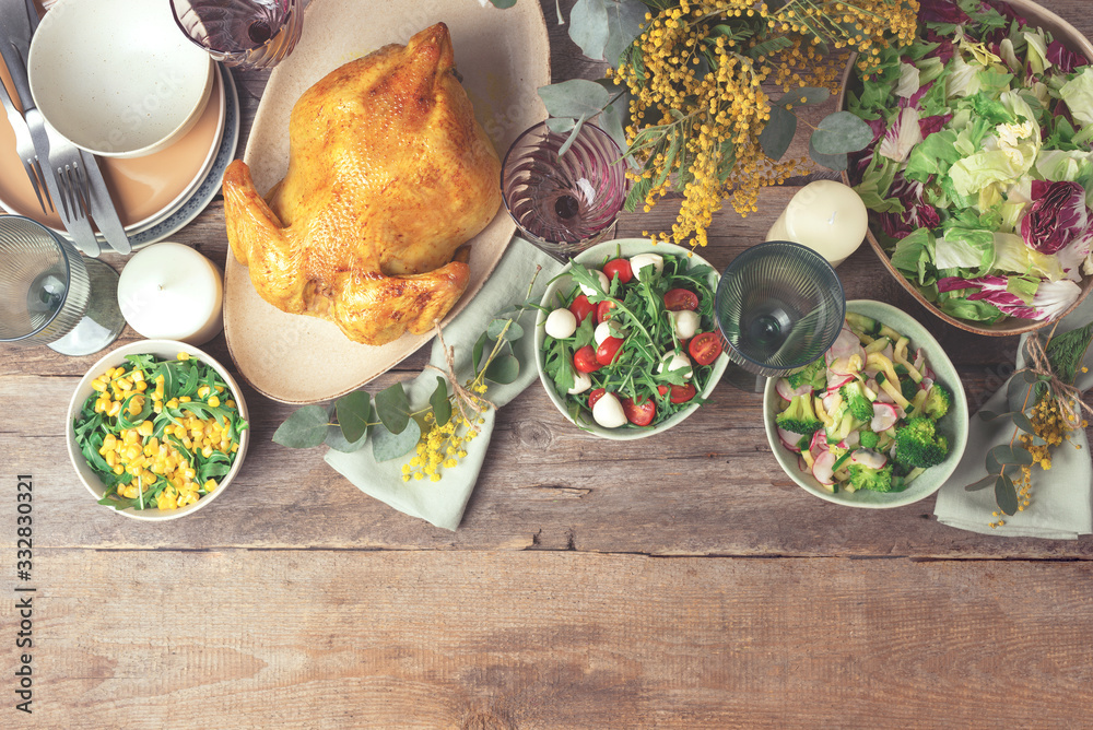 Φωτογραφία Valentine day, Women's Day, mother's day, wedding brunch, festive family lunch and dinner concept