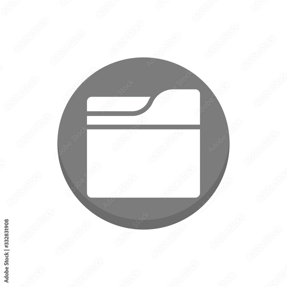 Folder Vector Colour Circle Icon Illustration Folder Vector Colour Circle Icon Illustration