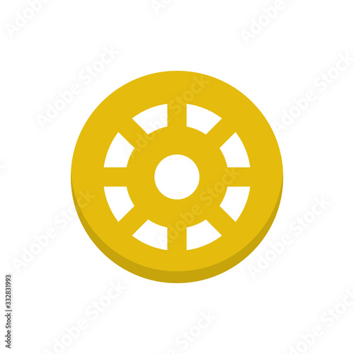 Focus Tool Vector Colour Circle Icon  Illustration