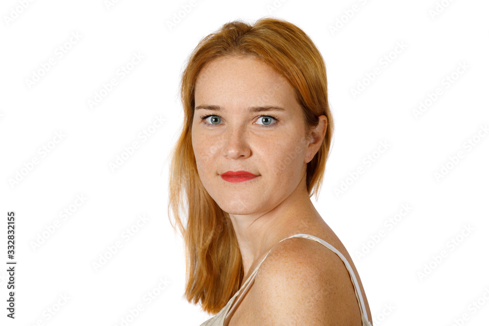 Portrait of a beautiful redheaded young woman Portrait of a beautiful redheaded young woman