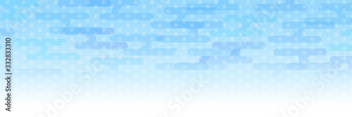 海　雲　和紙　背景