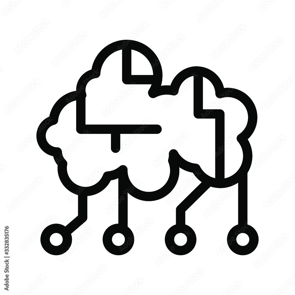 Cloud computer best the icon , template vector design logo emblem isolated illustration , data hosting connection business system , outline solid background white Cloud computer best the icon , template vector design logo emblem isolated illustration , data hosting connection business system , outline solid background white