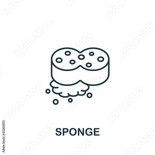 Sponge icon from cleaning collection. Simple line element Sponge symbol for templates, web design and infographics