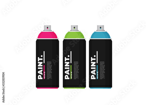 Spray Paint Can flat vector illustration