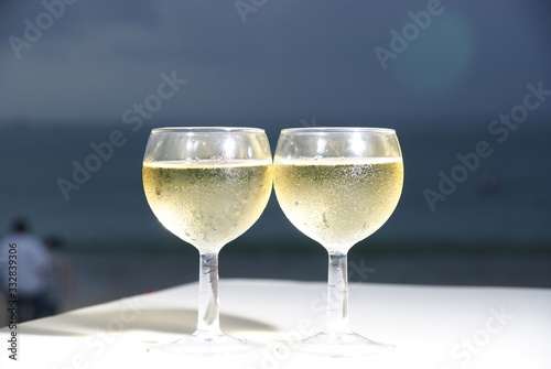 Sparkling wine, sparkling romance, Jimbaran bay, Bali, Indonesia