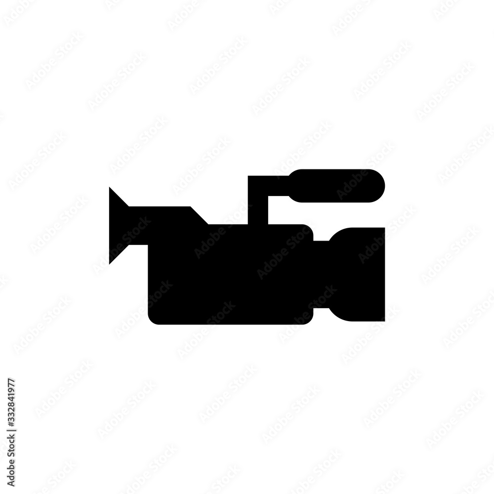 Video Recorder Icon Illustration. Camera movie icon isolated on white background Video Recorder Icon Illustration. Camera movie icon isolated on white background
