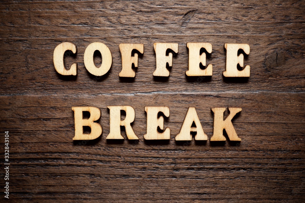 Coffee break concept view