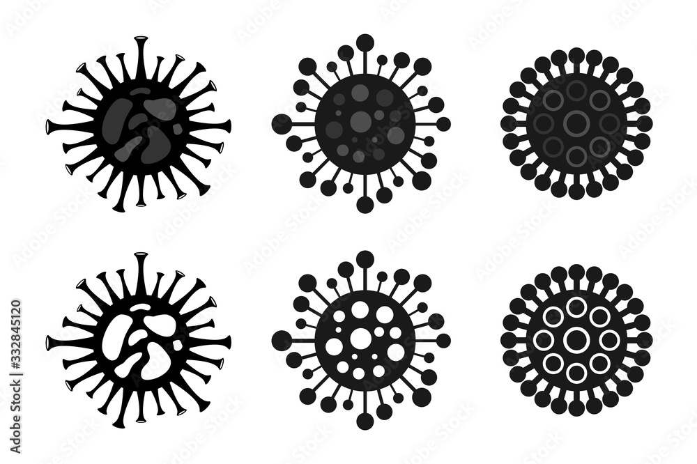 coronavirus bacteria cell icon concept. global pandemic covid 19. 2019-nCoV Novel coronavirus. global dangerous virus. wuhan china. isolated vector icon coronavirus bacteria cell icon concept. global pandemic covid 19. 2019-nCoV Novel coronavirus. global dangerous virus. wuhan china. isolated vector icon